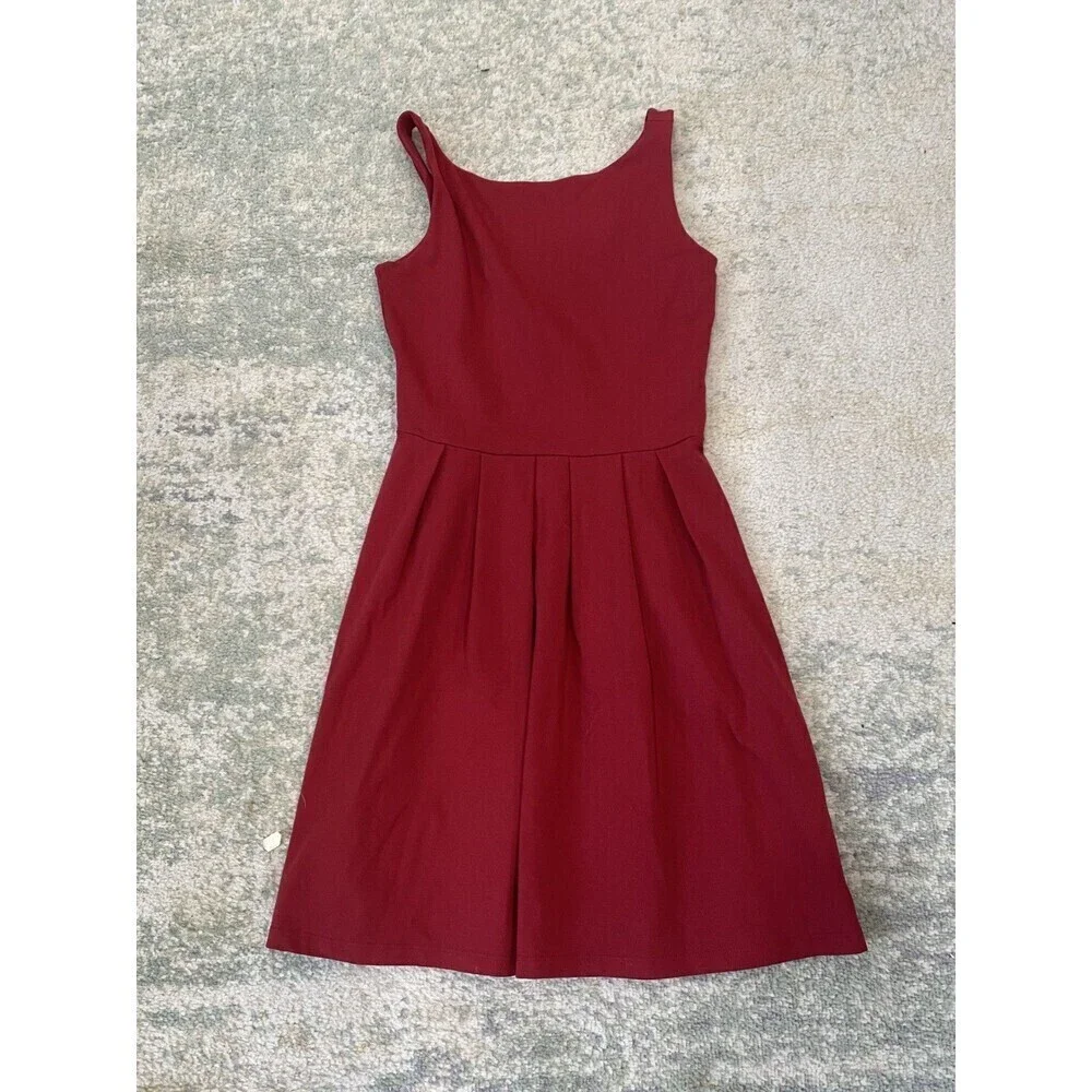 NWT Susana Monaco Dress Women’s Small Flare Mini Sleeveless Stretchy Red $188